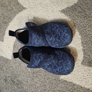 Kids Blue Dinosaur Print Shoes
